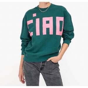 NEW CLARE V. ciao sweatshirt in deep pine petal